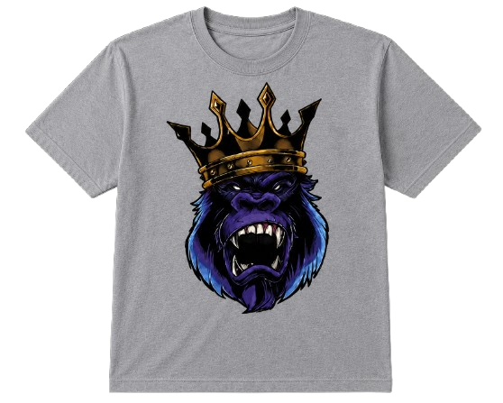 T-shirt King Gorille