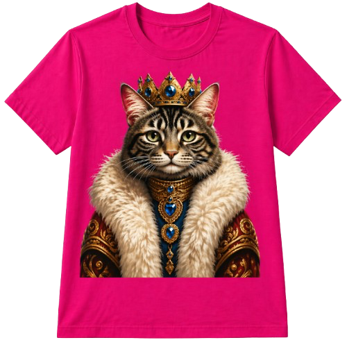 T-shirt Chat Couronne