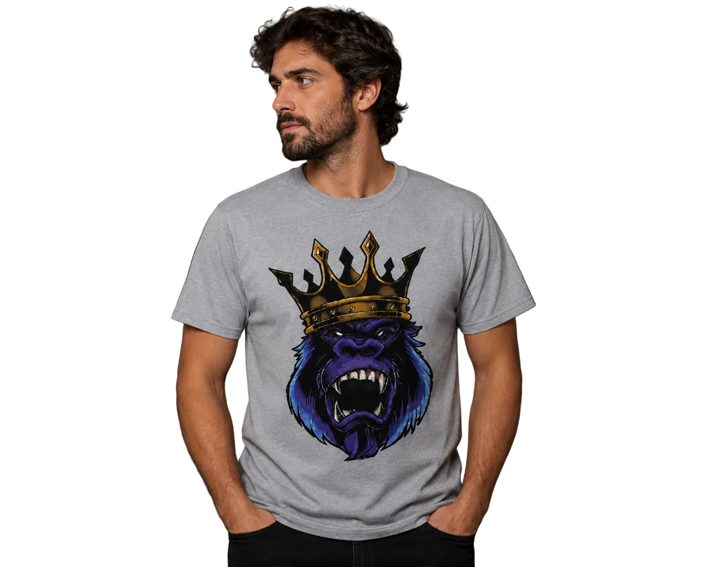 T-shirt King Gorille