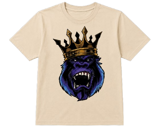 T-shirt King Gorille