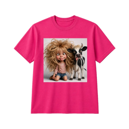 T-shirt Fille Et Vache