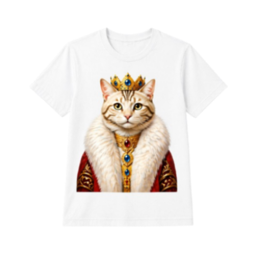 T-shirt Chat Blanc