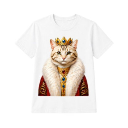 T-shirt Chat Blanc