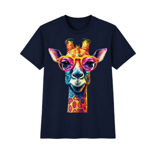 T-shirt Girafe À Lunettes