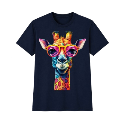 T-shirt Girafe À Lunettes