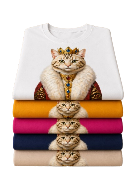 T-shirt Chat Blanc