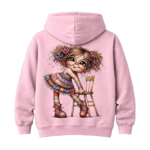 Sweat À Capuche Pink Lulu