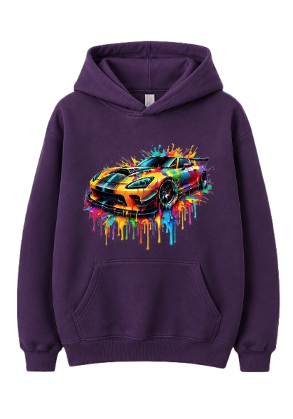 Sweat À Capuche Voiture course