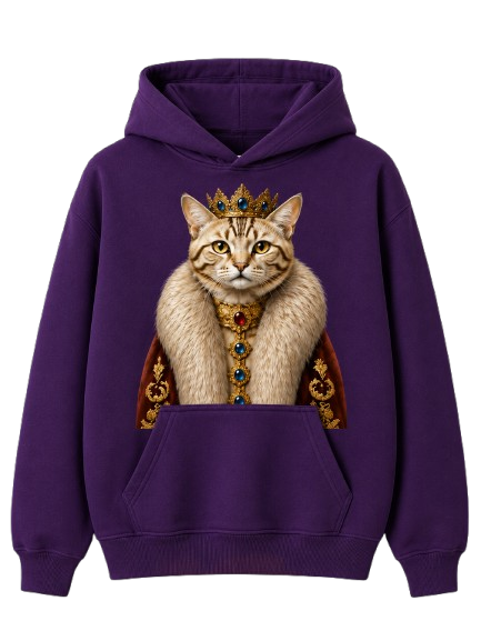 Sweat À Capuche Chat Blanc