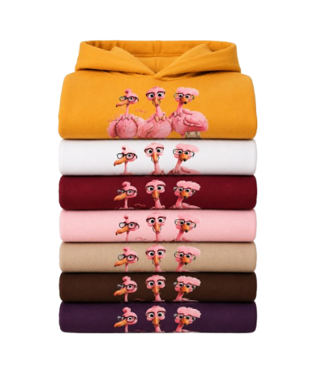 Sweat À Capuche Flamant Rose Cute