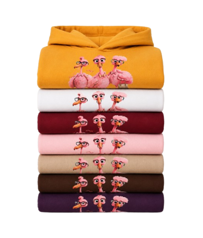 Sweat À Capuche Flamant Rose Cute