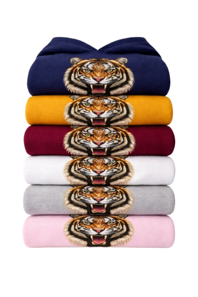 Sweat À Capuche Tiger Strass