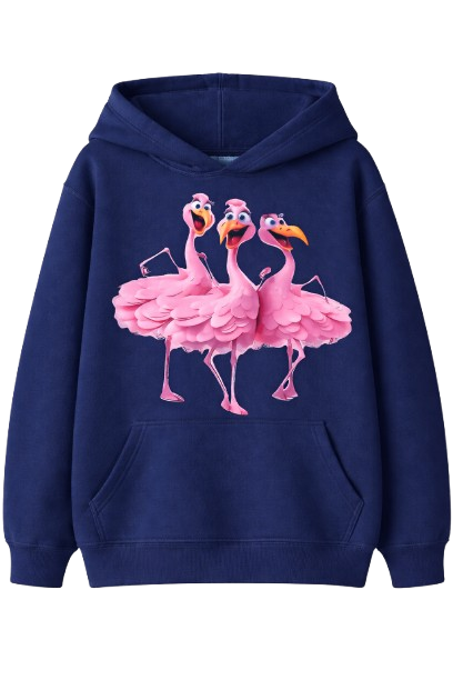 Sweat À Capuche Flamingo Trio