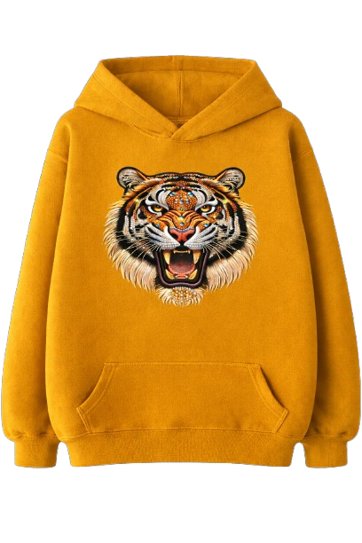 Sweat À Capuche Tiger Strass