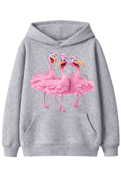 Sweat À Capuche Flamingo Trio
