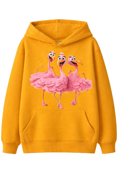 Sweat À Capuche Flamingo Trio