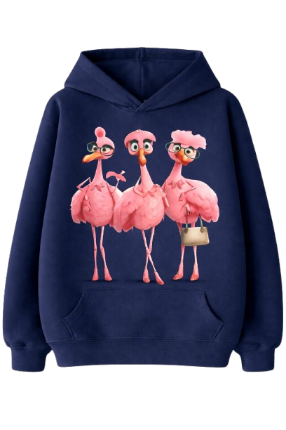 Sweat À Capuche Flamant Rose Cute