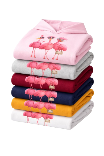 Sweat À Capuche Flamant Rose Cute