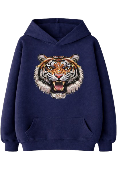 Sweat À Capuche Tiger Strass