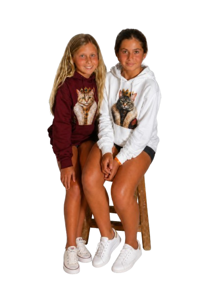 Sweat À Capuche chat couronne