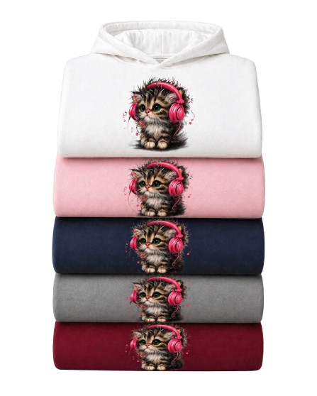 Sweat À Capuche Chat musique