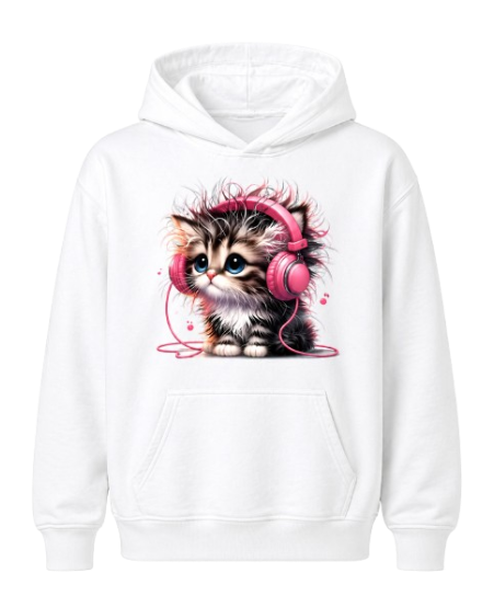 Sweat À Capuche Chat musique