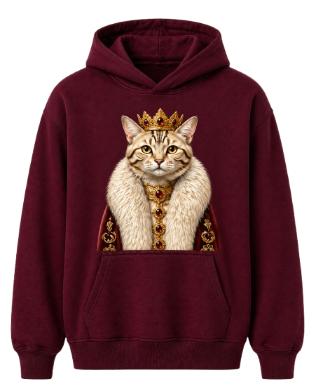 Sweat À Capuche Chat Blanc
