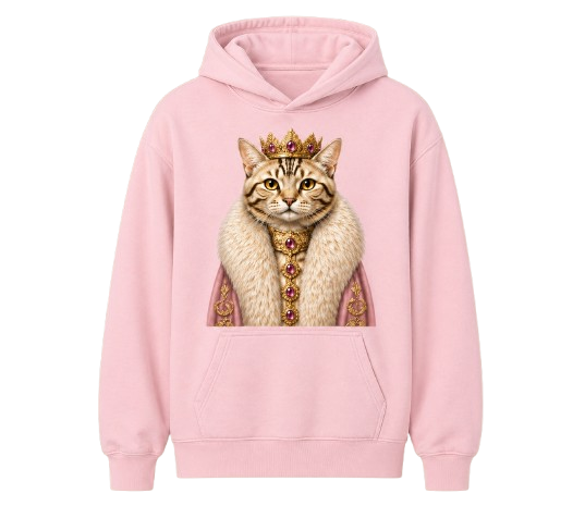 Sweat À Capuche Chat Blanc