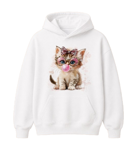 Sweat À Capuche Chat bulle