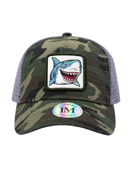 Casquette requin camouflage
