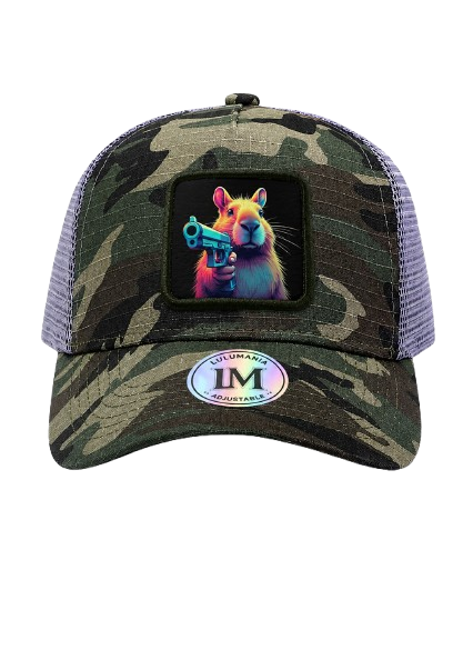Casquette capybara camouflage